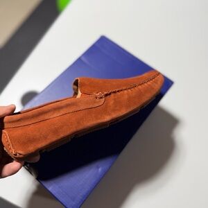 Rockport Men's Suede Slip-On Loafers in Rust
